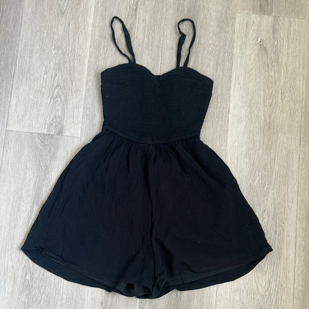 HOLLISTER Black  Romper with adjustable straps size XXS short